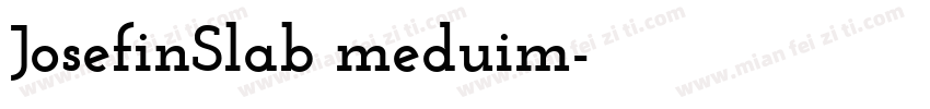 JosefinSlab meduim字体转换